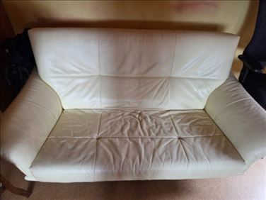 Abbildung: 2 sitzer Leder sofa