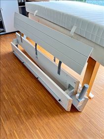 Abbildung: Bettgestell 2,0m x+ 2,0m inkl  Matrtazen + Lattenroste